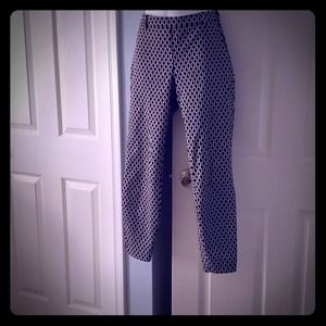 Black and white slacks